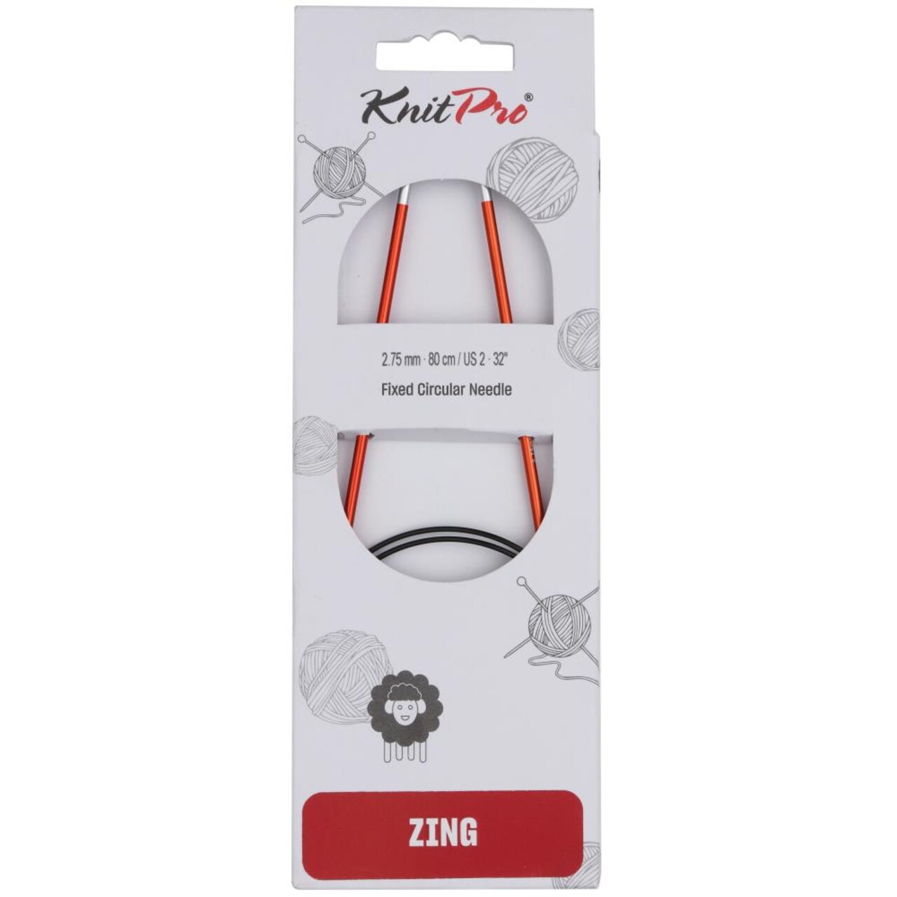 KnitPro Zing 32" Circular Knitting Needles - Sizes US 0 to 17